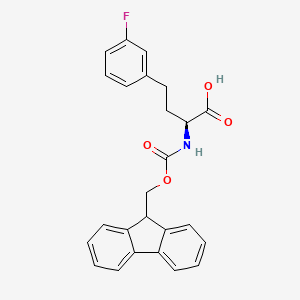 (S)-2-((((9H-fluoren-9-yl)methoxy)carbonyl)amino)-4-(3-fluorophenyl)butanoic acid