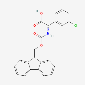 (S)-2-((((9H-fluoren-9-yl)methoxy)carbonyl)amino)-2-(3-chlorophenyl)acetic acid