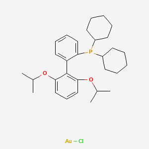 [[2′,6′-Bis(1-methylethoxy)[1,1′-biphenyl]-2-yl]dicyclohexylphosphine-κP]chlorogold