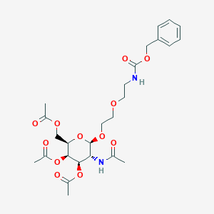 2-Acetamido-3,4,6-tri-O-acetyl-1-O-[(N-Cbz-aminoethoxy)ethoxy]-2-deoxy-β-D-galactopyranose