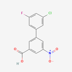 3'-Chloro-5'-fluoro-5-nitro-[1,1'-biphenyl]-3-carboxylicacid