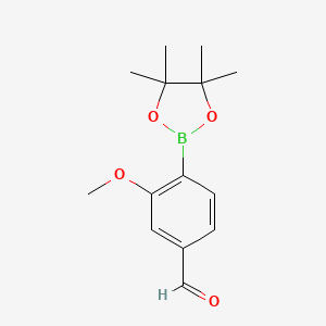 3-Methoxy-4-(4,4,5,5-tetramethyl-1,3,2-dioxaborolan-2-yl)benzaldehyde