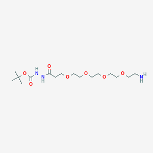 tert-Butyl 18-amino-4-oxo-7,10,13,16-tetraoxa-2,3-diazaoctadecan-1-oate