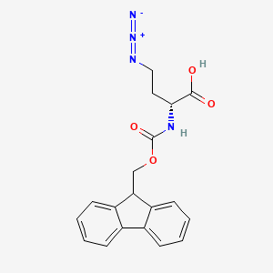 (R)-2-((((9H-Fluoren-9-yl)methoxy)carbonyl)amino)-4-azidobutanoic acid
