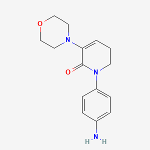1-(4-Aminophenyl)-3-morpholino-5,6-dihydropyridin-2(1H)-one