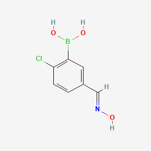 2-Chloro-5-(hydroxyiMinoMethyl)phenylboronic acid