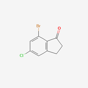 7-Bromo-5-chloro-2,3-dihydro-1H-inden-1-one
