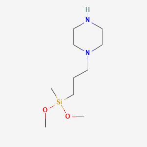 1-[3-[Dimethoxy(methyl)silyl]propyl]piperazine