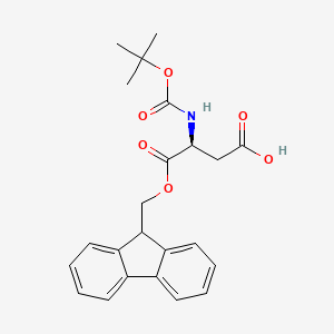 (S)-4-((9h-Fluoren-9-yl)methoxy)-3-((tert-butoxycarbonyl)amino)-4-oxobutanoic acid