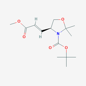 Tert-butyl (S，E)-4-(3-methoxy-3-oxoprop-1-en-1-yl)-2，2-dimethyloxazolidine-3-carboxylate