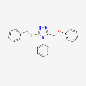 3-(Benzylthio)-5-(phenoxymethyl)-4-phenyl-4H-1,2,4-triazole