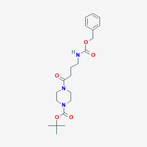 tert-Butyl 4-(4-(((benzyloxy)carbonyl)amino)butanoyl)piperazine-1-carboxylate