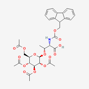N-(((9H-Fluoren-9-yl)methoxy)carbonyl)-O-((2R,3R,4S,5S,6R)-3,4,5-triacetoxy-6-(acetoxymethyl)tetrahydro-2H-pyran-2-yl)-L-allothreonine