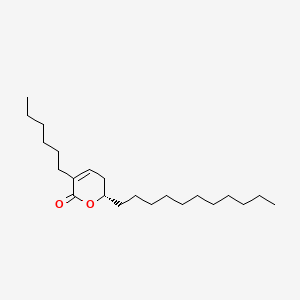 (S)-3-Hexyl-6-undecyl-5,6-dihydro-2H-pyran-2-one