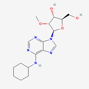 (2R,3R,4R,5R)-5-(6-(Cyclohexylamino)-9H-purin-9-yl)-2-(hydroxymethyl)-4-methoxytetrahydrofuran-3-ol
