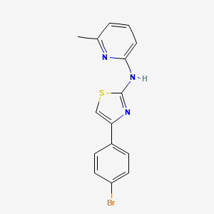 N-[4-(4-Bromophenyl)-2-thiazolyl]-6-methyl-2-pyridinamine