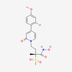(αR)-4-(2-Fluoro-4-methoxyphenyl)-N-hydroxy-α-methyl-α-(methylsulfonyl)-2-oxo-1(2H)-pyridinebutanamide