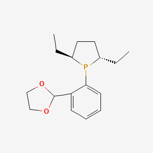 (2S,5S)-1-(2-(1,3-Dioxolan-2-yl)phenyl)-2,5-diethylphospholane, 97%