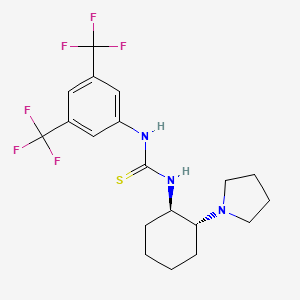 1-(3,5-Bis(trifluoromethyl)phenyl)-3-((1R,2R)-2-(pyrrolidin-1-yl)cyclohexyl)thiourea