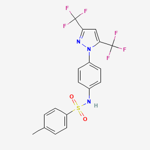 N-(4-(3,5-Bis(trifluoromethyl)-1H-pyrazol-1-yl)phenyl)-4-methylbenzenesulfonamide