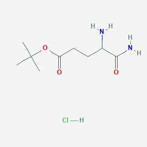 tert-Butyl 4,5-diamino-5-oxopentanoate hydrochloride