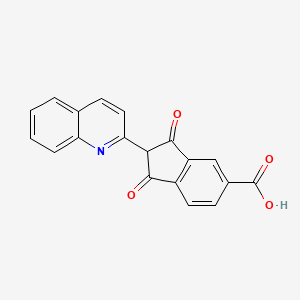 2,3-Dihydro-1,3-dioxo-2-(2-quinolinyl)-1H-indene-5-carboxylic acid