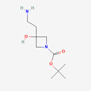 Tert-butyl 3-(2-aminoethyl)-3-hydroxyazetidine-1-carboxylate