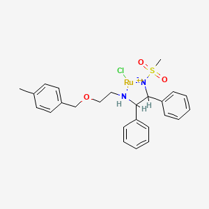 Chloro{N-[(1R,2R)-2-[(S)-[2-[[1,2,3,4,5,6-η)-4-methylphenyl]methoxy]ethyl]amino]-1,2-diphenylethylmethanesulfonamidato}ruthenium(II)