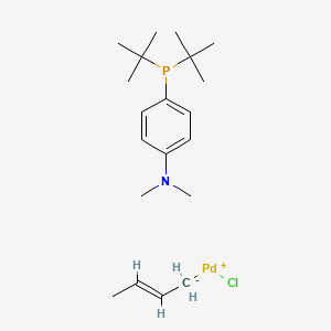 [4-[Bis(1,1-dimethylethyl)phosphino-κP]-N,N-dimethylbenzenamine][(1,2,3-η)-(2E)-2-buten-1-yl]chloropalladium