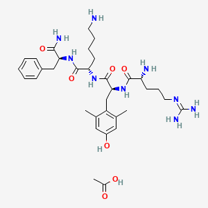 (S)-6-Amino-N-((S)-1-amino-1-oxo-3-phenylpropan-2-yl)-2-((S)-2-((R)-2-amino-5-guanidinopentanamido)-3-(4-hydroxy-2,6-dimethylphenyl)propanamido)hexanamide Acetate(1:x)