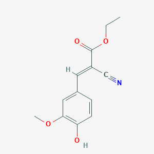 Ethyl 2-Cyano-3-(4-hydroxy-3-methoxyphenyl)acrylate