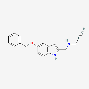 N-((5-(Benzyloxy)-1H-indol-2-yl)methyl)prop-2-yn-1-amine