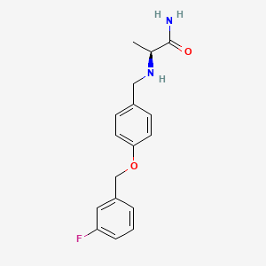 (S)-2-((4-((3-Fluorobenzyl)oxy)benzyl)amino)propanamide