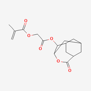 2-Oxo-2-[(5-oxo-4-oxatricyclo[4.3.1.1~3,8~]undecan-2-yl)oxy]ethyl Methacrylate
