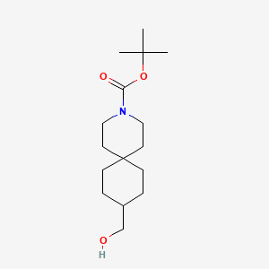 tert-Butyl 9-(hydroxymethyl)-3-azaspiro[5.5]undecane-3-carboxylate