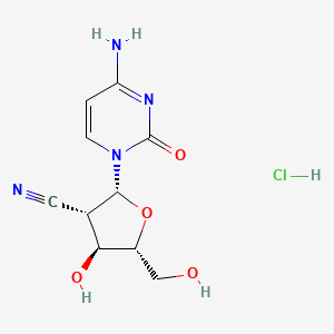 (2R,3S,4S,5R)-2-(4-Amino-2-oxopyrimidin-1(2H)-yl)-4-hydroxy-5-(hydroxymethyl)tetrahydrofuran-3-carbonitrile Hydrochloride