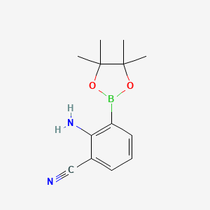 2-Amino-3-(4,4,5,5-tetramethyl-1,3,2-dioxaborolan-2-yl)benzonitrile