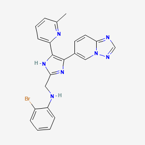 N-((4-([1,2,4]Triazolo[1,5-a]pyridin-6-yl)-5-(6-methylpyridin-2-yl)-1H-imidazol-2-yl)methyl)-2-bromoaniline