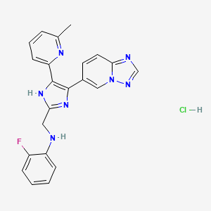 N-((4-([1,2,4]Triazolo[1,5-a]pyridin-6-yl)-5-(6-methylpyridin-2-yl)-1H-imidazol-2-yl)methyl)-2-fluoroaniline Hydrochloride
