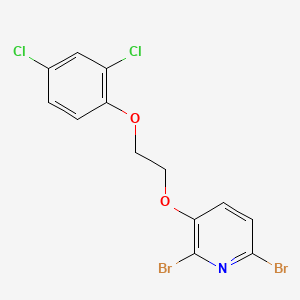 2,6-Dibromo-3-(2-(2,4-dichlorophenoxy)ethoxy)pyridine