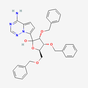 (3R,4R,5R)-2-(4-Aminopyrrolo[2,1-f][1,2,4]triazin-7-yl)-3,4-bis(benzyloxy)-5-[(benzyloxy)methyl]tetrahydrofuran-2-ol