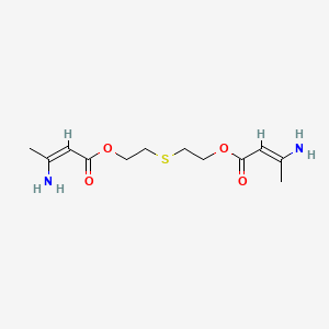 Thiobis(ethane-2,1-diyl) bis(3-aminobut-2-enoate)