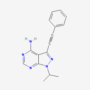1-Isopropyl-3-(phenylethynyl)-1H-pyrazolo[3,4-d]pyrimidin-4-amine