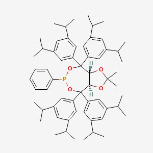(3aR,8aR)-(-)-4,4,8,8-Tetrakis(3,5-di-i-propylphenyl)tetrahydro-2,2-dimethyl-6-phenyl-1,3-dioxolo[4,5-e]dioxaphosphepin