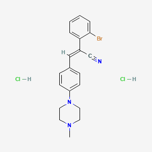 (Z)-2-(2-Bromophenyl)-3-(4-(4-methylpiperazin-1-yl)phenyl)acrylonitrile Dihydrochloride