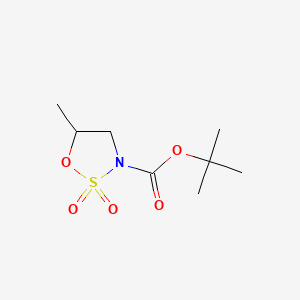 Tert-butyl 5-methyl-2,2-dioxo-1,2lambda6,3-oxathiazolidine-3-carboxylate