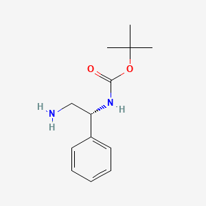 tert-butyl N-[(1R)-2-amino-1-phenylethyl]carbamate
