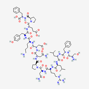L-Seryl-L-phenylalanyl-L-leucyl-L-leucyl-L-arginyl-L-asparaginyl-L-prolyl-L-asparaginyl-L-α-aspartyl-L-lysyl-L-tyrosyl-L-α-glutamyl-L-prolyl-L-phenylalanine