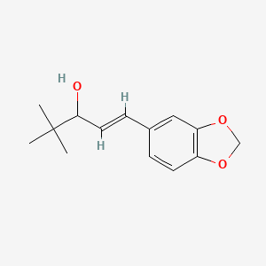 (E)-1-(Benzo[d][1,3]dioxol-5-yl)-4,4-dimethylpent-1-en-3-ol