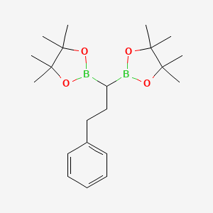 2,2'-(3-Phenylpropane-1,1-diyl)bis(4,4,5,5-tetramethyl-1,3,2-dioxaborolane)